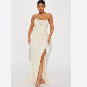 Fashion Nova Aurelia Embellished Maxi Dress